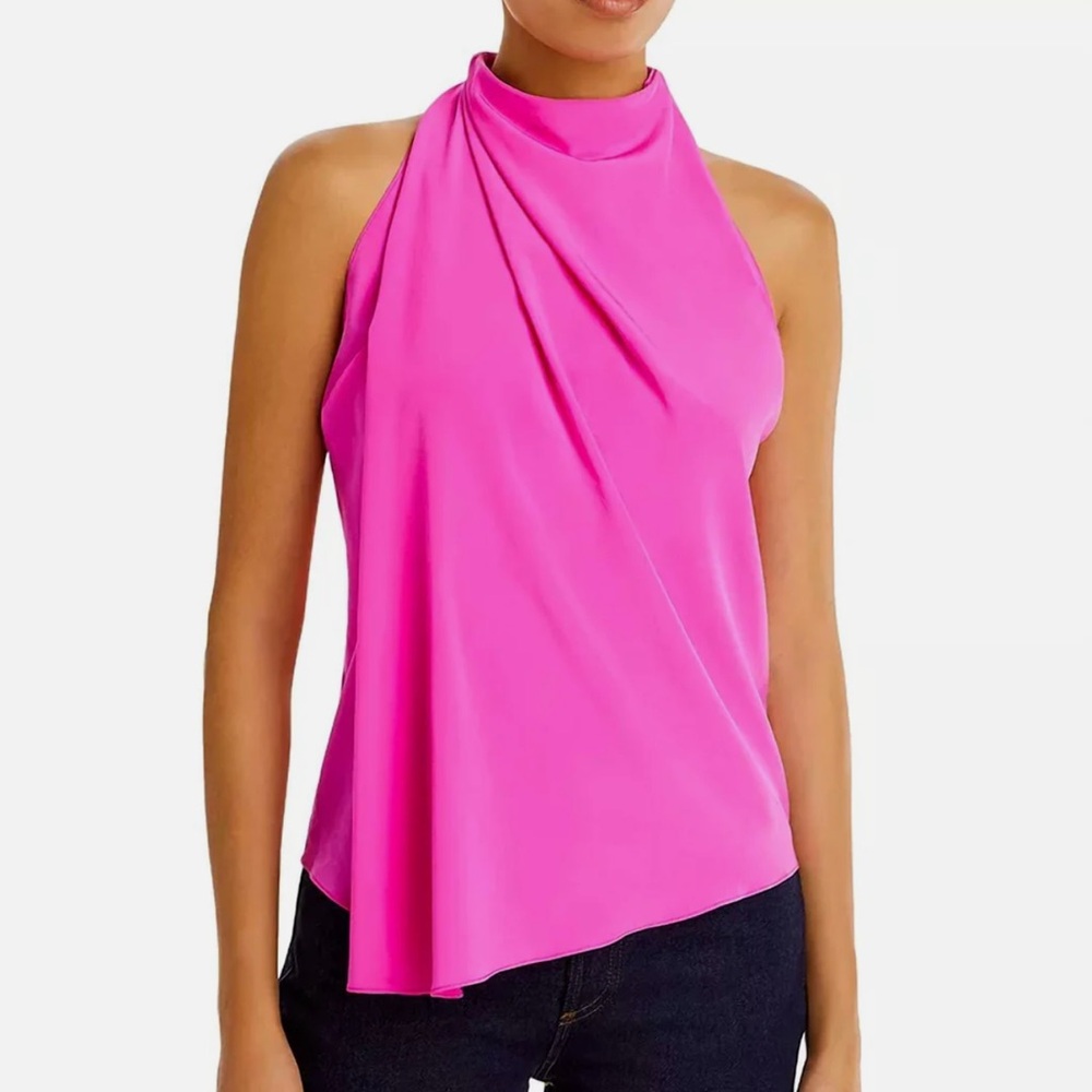 A.L.C. Erin Sleeveless Hot Pink Top,